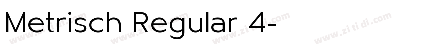 Metrisch Regular 4字体转换